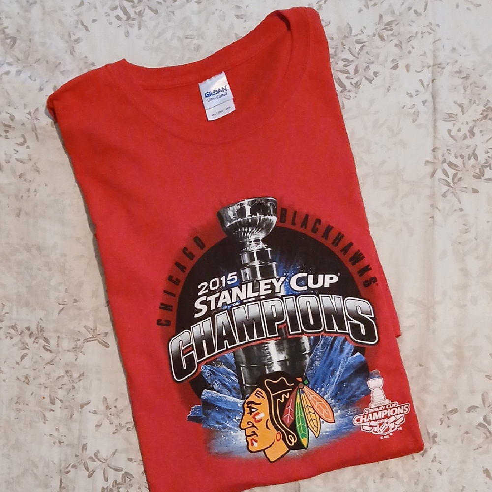Gildan Chicago Blackhawks Champion Tee Size 2XL